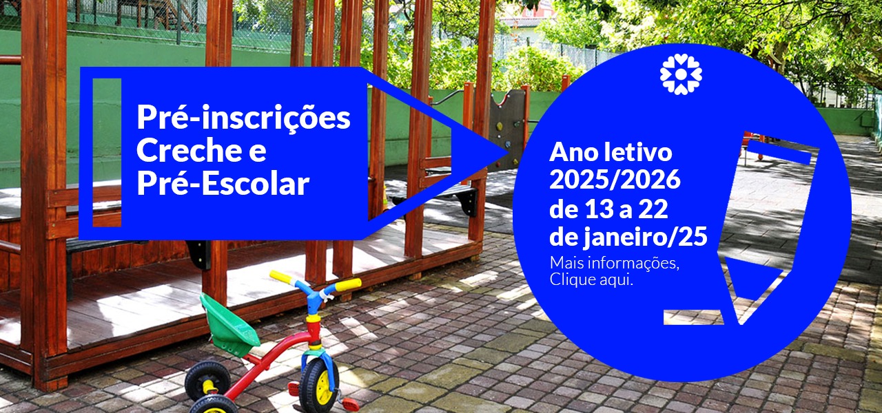 Pré-inscrições creche e pré-escolar 2025/2026